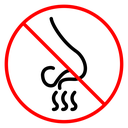 No smell sign icon