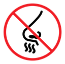 No smell sign icon