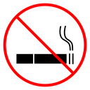 No smoking cigarette sign Color Outline icon