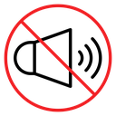No sound sign icon