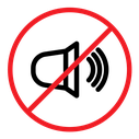 No sound sign icon