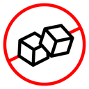 No Sugar Sign icon
