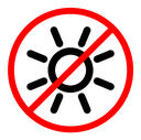 No sun icon