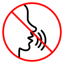 No talking sign icon
