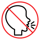 No talking sign icon