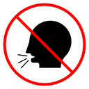 No talking sign icon