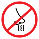 No Touching Wire Sign icon