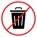 No trash icon