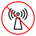Non ionizing radiation hazard sign icon