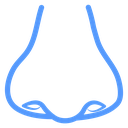 Nose Front View Color Outline icon