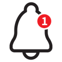 Notification Bell Color Outline icon