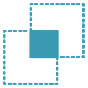 Object intersect 4 icon