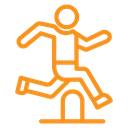 Obstacle race icon