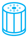 Oil filter color outline icon