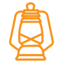 Oil lantern icon