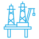 Oil Platform Twin Derricks icon