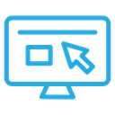 Online Education Monitor Cursor icon