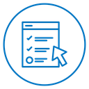 Online exam test icon