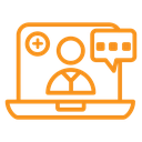 Online medical consultation icon