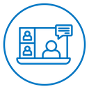 Online meeting icon