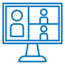 Online meeting icon