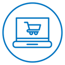Online shopping icon
