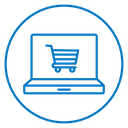 Online shopping icon