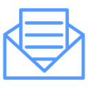 Open Envelope Letter icon