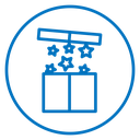 Open gift box 2 icon