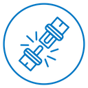 Open seat belt icon