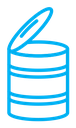 Open tin can icon