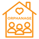 Orphanage house icon