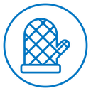 Oven mitt icon
