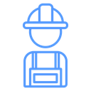 Overalls Hard Hat Worker icon
