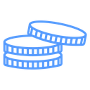 Overlapping Coin Stacks icon