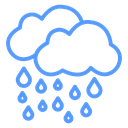 Overlapping Rain Clouds icon