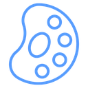 Paint Palette Dots icon