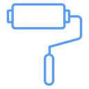 Paint Roller Color Outline icon