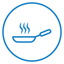 Pan frying icon