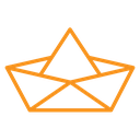 Paper boat icon