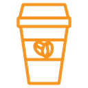 Paper coffee cup icon