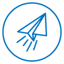 Paper plane icon