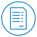 Paper receipt icon