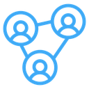 Partner Program Network Color Outline icon