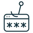 Password phishing icon