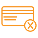 Payment cancel icon