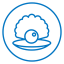 Pearl in the open shell icon