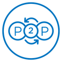 Peer to peer icon