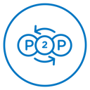 Peer to peer icon