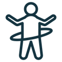 People Hula hop icon